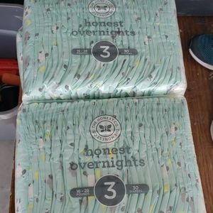 120 The Honest Company Overnight diapers size 3